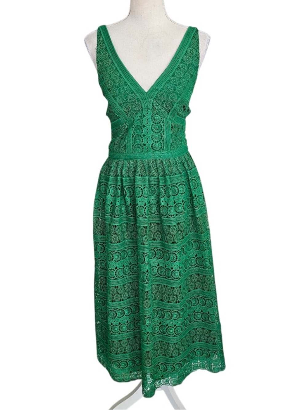 Antonio Melani Kelly Green Eyelet Ruth Lace Dress - Picture 3 of 10